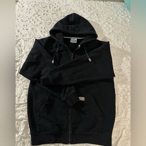 Black Pro Club Zip-Up Hoodie
